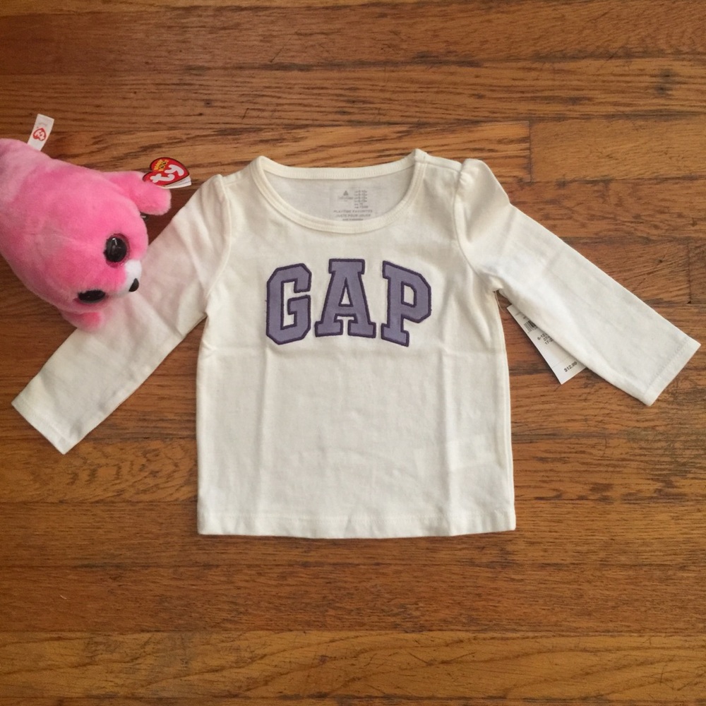 New! Baby GAP long sleeved tee shirt